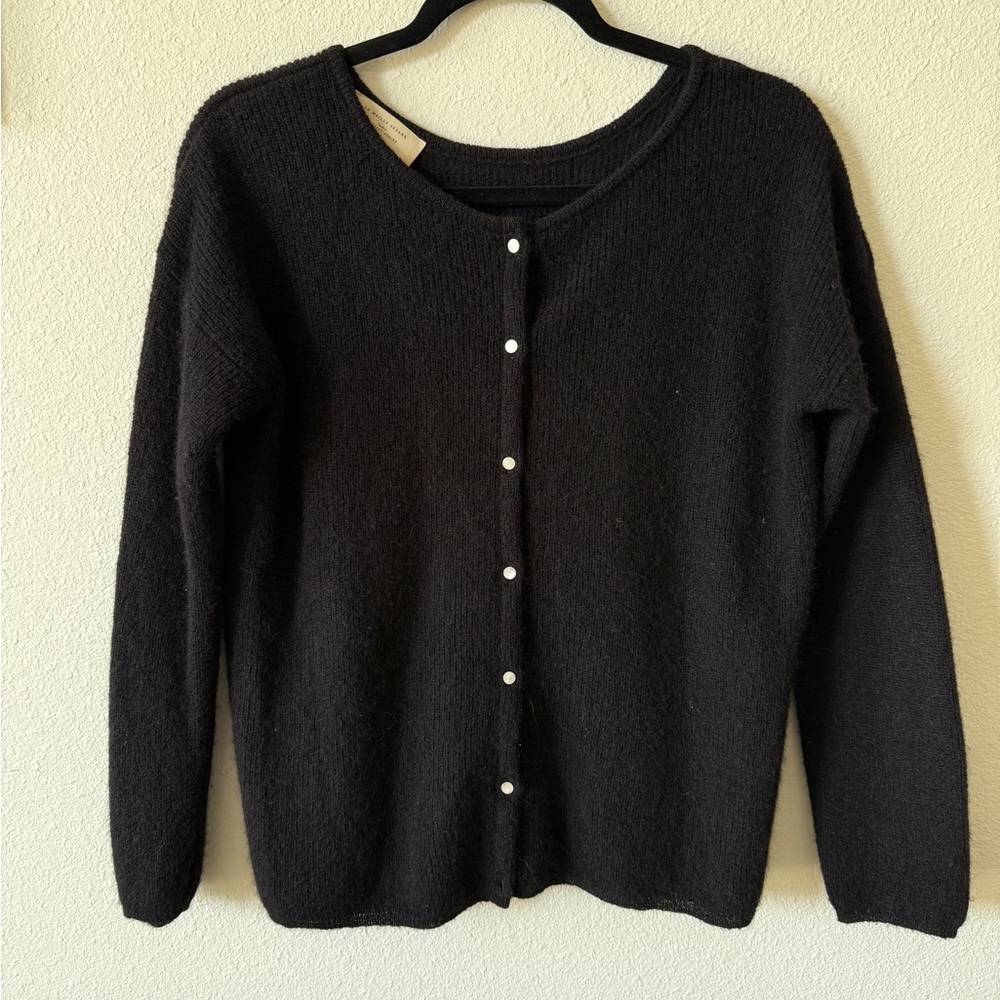 Sezane Black Gaspard Cardigan
